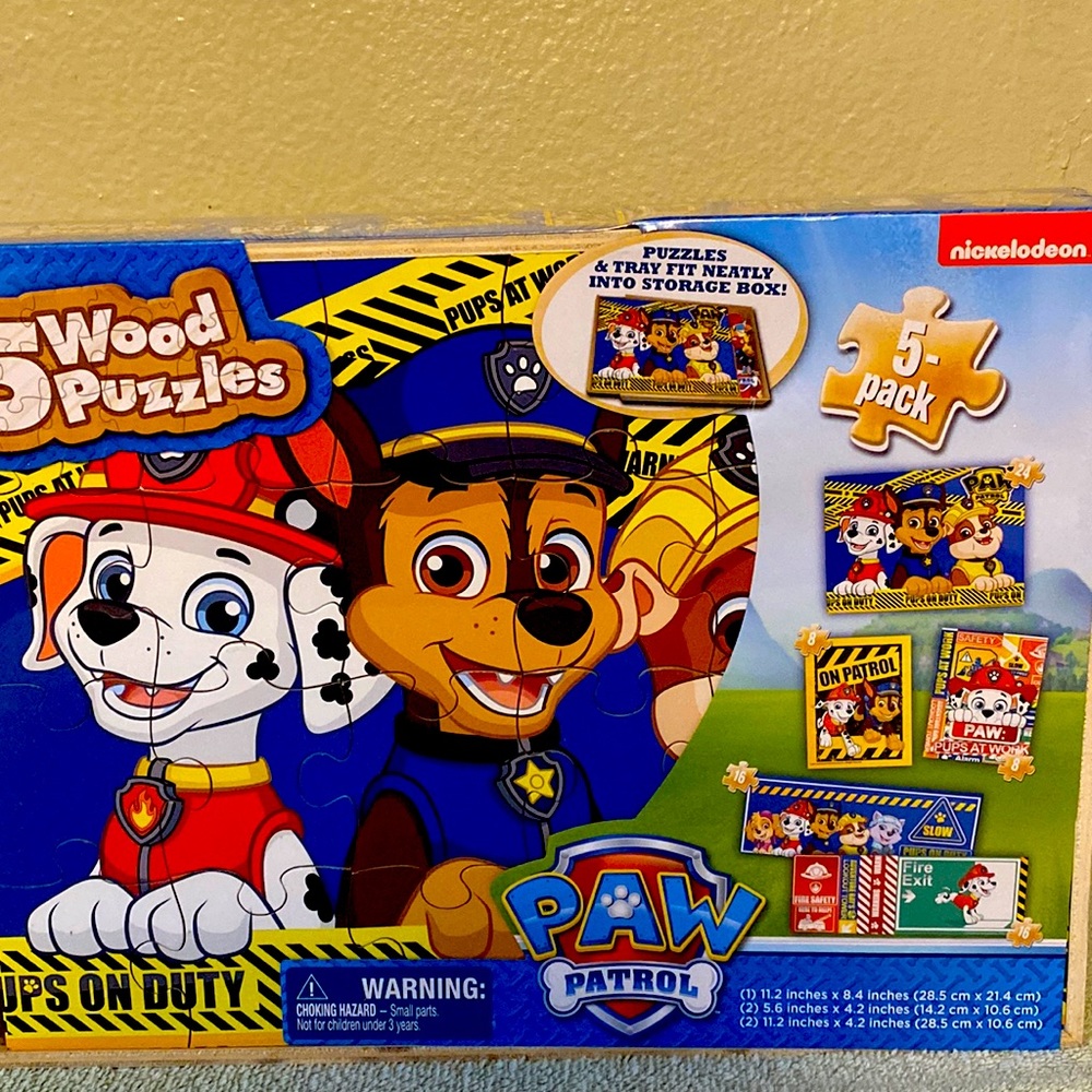 Paw Patrol wooden puzzles